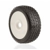 .PR Racing CONTACT - Soft pneu nalepené na bílém disku (2ks) Buggy
