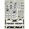 Nálepky XRAY XB808 - šedé