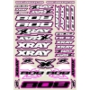 Nálepky XRAY XB808 - růžové