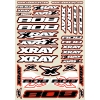Nálepky XRAY XB808 - červené