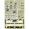 Nálepky XRAY XB808 - žluté