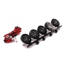 Billet Machined Type II Alloy Roof Top Sport LED (5) Light Set