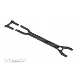 T2 009 RUBBER-SPEC UPPER + REAR DECK 2.0MM GRAPHITE - SHORT- SET