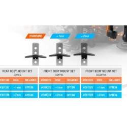 COMPOSITE FRONT ECCENTRIC 6MM BODY MOUNT SET