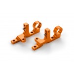 T4F ALU FRONT UPPER CLAMP (L+R) - ORANGE