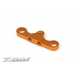 T4 ALU STEERING PLATE 8MM FOR DUAL SERVO SAVER - ORANGE