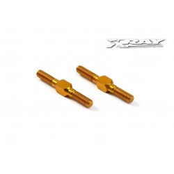 ALU ADJ. TURNBUCKLE L/R 26 MM - ORANGE - SWISS 7075 T6 (2)