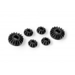 GRAPHITE GEAR DIFF BEVEL , SATELLITE GEARS (2+4) - LOW