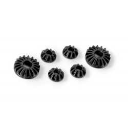 GRAPHITE GEAR DIFF BEVEL , SATELLITE GEARS (2+4) - LOW