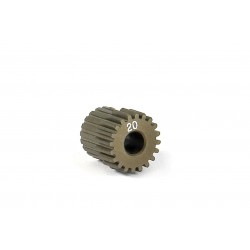 NARROW ALU PINION GEAR - HARD COATED 20T / 64