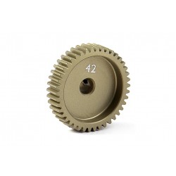 NARROW ALU PINION GEAR - HARD COATED 42T / 64