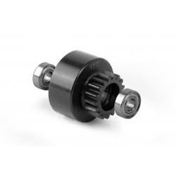 XB808 CLUTCH BELL 17T WITH OVERSIZED 5x12x4MM BALL-BEARINGS