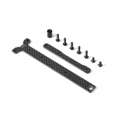 GRAPHITE CHASSIS BRACE UPPER DECK - SHORT PACK (2)