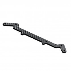 X10 16 REAR BRACE - GRAPHITE 2.5MM