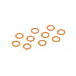 ALU SHIM 5.3x7.8x0.5MM - ORANGE (10)