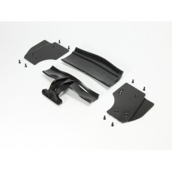 X1 COMPOSITE ADJUSTABLE REAR WING - BLACK - ETS APPROVED