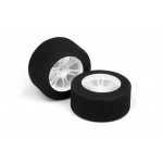 M18MT REAR FOAM TIRE MOUNTED (25DEG) - WHITE (2)