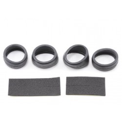 RUBBER TIRES + INSERTS, F+R (40DEG)