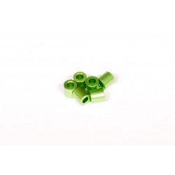 SPACER 6X6MM GREEN (6)