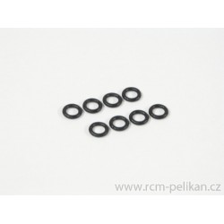 O RING 6 x 9.5 x 1.9mm (8pcs) (BLACK)