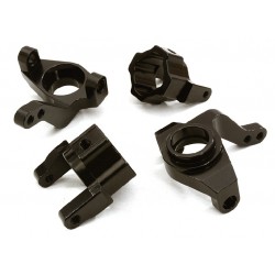 CNC Machined Alloy Steering Blocks & Caster Blocks for Axial 1/10 SCX10 II