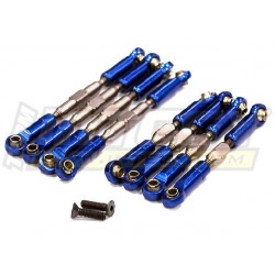 Machined Titanium Turnbuckle/Pushrod Set (8) for 1/16 Traxxas Slash,Rally