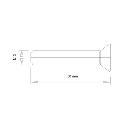 TLR šroub M3x30mm FH (10)