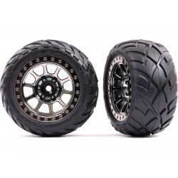 Traxxas kolo 2,2 , disk černě chromovaný, pneu Anaconda (2) (zad