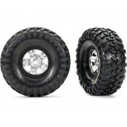 Traxxas kolo 1.9 , disk TRX-4 Sport beadlock polomatný chrom, pn