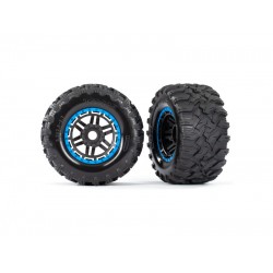 Traxxas kolo 2,8 , pneu Maxx All-Terrain, disk černo-modrý (2)