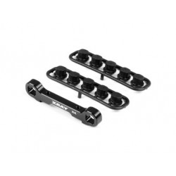 GT 22 ALU REAR LOWER SUSP. HOLDER - REAR - SQUARE ADJ. ROLL-C.