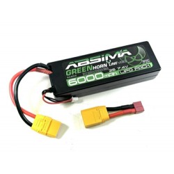 LiPo akumulátor Absima Greenhorn 7,4V / 6000mAh 50C konektor XT90/T-Dean