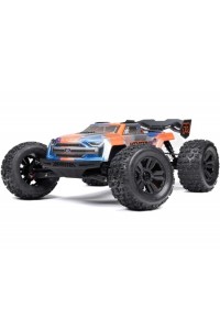 RC auto Arrma Kraton 6S V6 BLX 1:8 4WD RTR- Modrá/oranžová