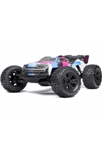 RC auto Arrma Kraton 6S V6 BLX 1:8 4WD RTR- Modrá/růžová