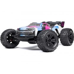 RC auto Arrma Kraton 6S V6 BLX 1:8 4WD RTR- Modrá/růžová