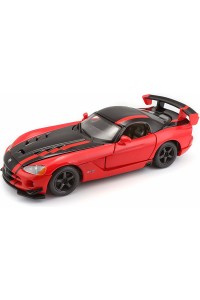 Kovový model auta Bburago Dodge Viper SRT 10 ACR 1:24 červená