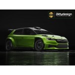 Karoserie čirá ŠKODA Fabia RS Rally2 1/10 rally 190mm