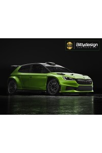 Karoserie čirá ŠKODA Fabia RS Rally2 1/10 rally 190mm