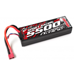 Team Corally - Sport Racing 60C - 5500Mah - 2S - 7,4V - T-Plug - Hard Case