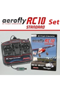 Aerofly RC10 STANDARD na DVD s USB ovladačem pro Win 10/11