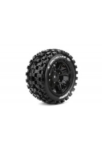 X-MCROSS SPORT 1/5 24mm hex Black Rims, 2 ks