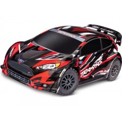 Traxxas Ford Fiesta 1:10 2BL 4WD RTR - Červená